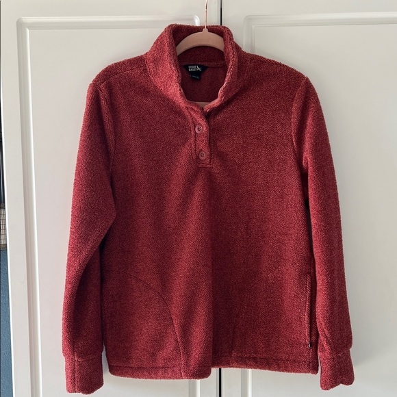 Eddie Bauer Tops - Eddie Bauer Women’s Quarter Button Up Pullover Sweater